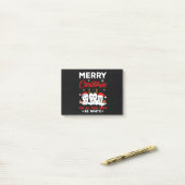 Post-it® Vector joyeux noël peut toutes vos dents être blan (Sur un bureau)