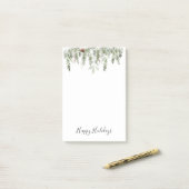 Post-it® Végétation d'hiver Pine Cône vacances Notes (Sur un bureau)