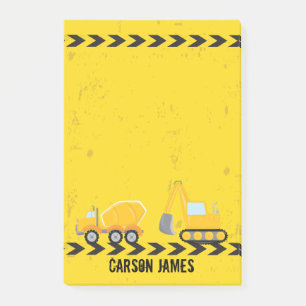 Post-it® Véhicule de construction Personnalisé Enfants No