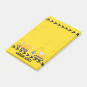 Post-it® Véhicule de construction Personnalisé Enfants Nom  (Incliné)