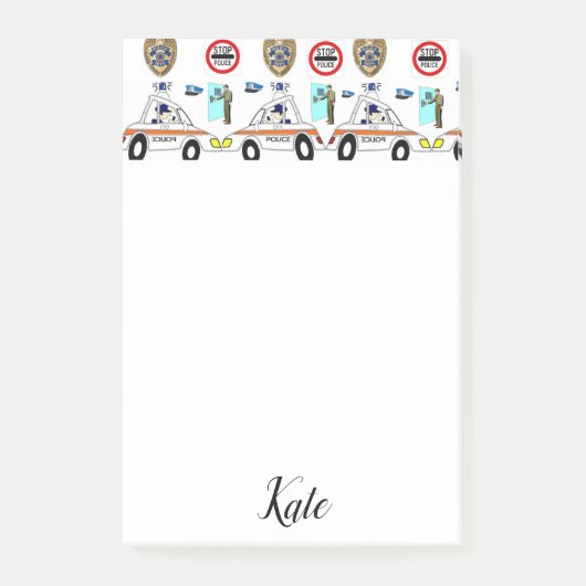 Post-it® Véhicule de police Post-it Notes (Devant)