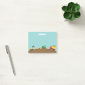 Post-it® Véhicules de construction mignons pour garçons (Bureau)