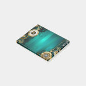 Post-it® Veille bijoux Steampunk sur un Arrière - plan vert (Incliné)