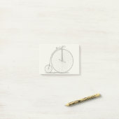 Post-it® Vélo à grande roue Penny Farthing (Sur un bureau)