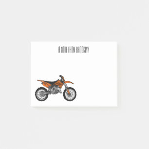 Post-it® Vélo droit hors route moto / motocross dessin anim