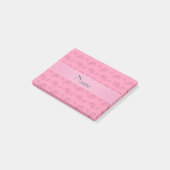 Post-it® Vélo rose nom personnalisé (Incliné)