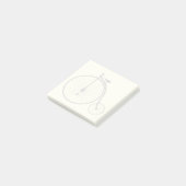 Post-it® Vélo vintage personnalisé (Incliné)