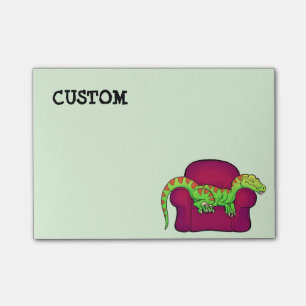 Post-it® Velociraptor dormant sur le divan cinq minutes