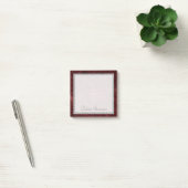 Post-it® Velvety Damask | Baroque Crimson Red Grunge (Bureau)