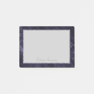 Post-it® Velvety Midnight Damask   Indigo Purple Grunge