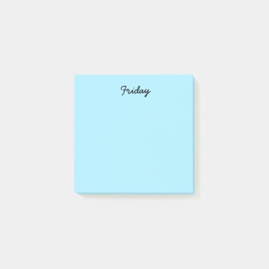 Post-it® Vendredi bleu (Devant)
