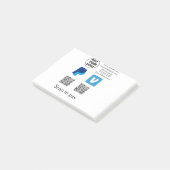 Post-it® Venmo paypal scan pour payer ajouter q r code logo (Incliné)