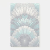 Post-it® Ventilateurs Art Nouveau bleu et argent (Devant)