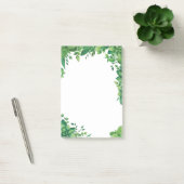 Post-it® Verdure aquarelle feuillage. Botanique verte (Bureau)