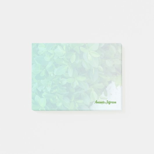 Post-it® Verdure bouchée avec texte personnalisé (Devant)