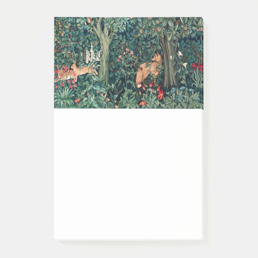 Post-it® VERDURE, Hares d'ANIMAUX FORESTIERS, Renard, Flora (Devant)