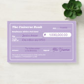 Post-it® Vérification de la manifeste de l'argent pourpre d (Bureau)