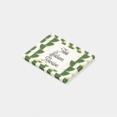 Post-it® Vert blanc géométrique Abstrait (Incliné)