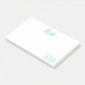 Post-it® Vert bleu et turquoise de Reiki de *~* iridescents (Incliné)