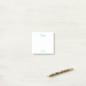 Post-it® Vert bleu et turquoise Reiki de *~* iridescent (Sur un bureau)