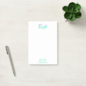 Post-it® Vert bleu iridescent et turquoise de Reiki de *~* (Bureau)