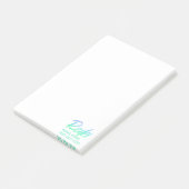 Post-it® Vert-bleu iridescent et turquoise Reiki de *~* (Incliné)