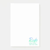 Post-it® Vert-bleu iridescent et turquoise Reiki de *~* (Devant)