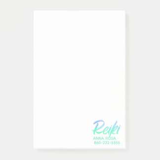 Post-it® Vert-bleu iridescent et turquoise Reiki de *~*