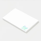 Post-it® Vert bleu iridescent et turquoise Reiki de *~* (Incliné)