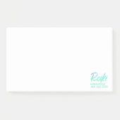 Post-it® Vert bleu iridescent et turquoise Reiki de *~* (Devant)