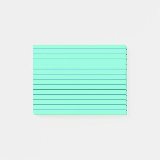 Post-it® Vert-bleu rayé (Devant)