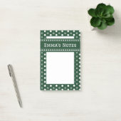 Post-it® Vert émeraude à pois (Bureau)