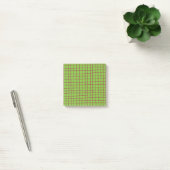 Post-it® Vert et Brown chèque Motif élégant (Bureau)