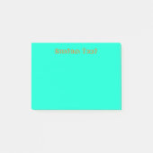 Post-it® Vert fait sur commande/bleu (Devant)