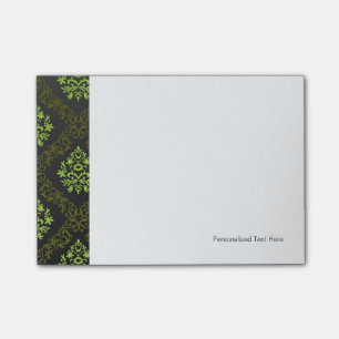 Post-it® Vert floral de papier peint