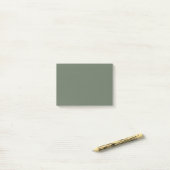 Post-it® Vert profond Lichen Exclusif une couleur (Sur un bureau)