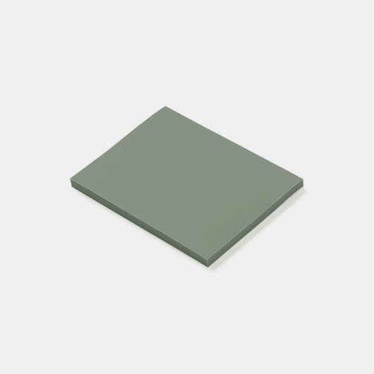 Post-it® Vert profond Lichen Exclusif une couleur (Incliné)