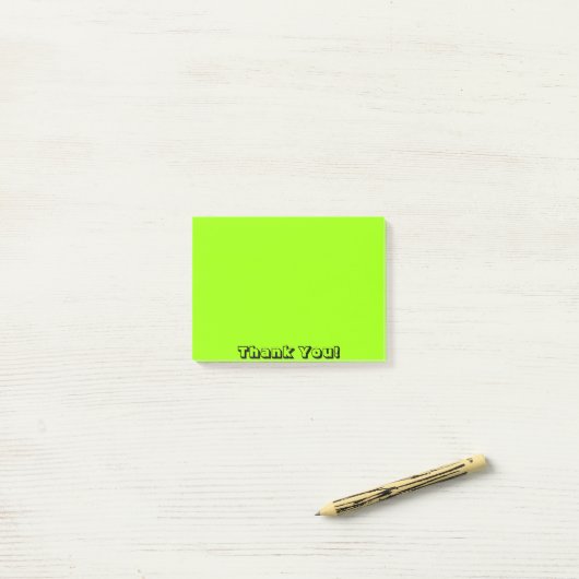 Post-it® Vert reconnaissant (Sur un bureau)