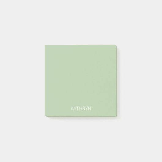 Post-it® vert sauge naturel solide (Devant)
