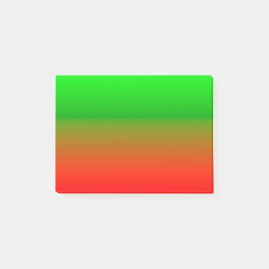 Post-it® Vert simple à rouge (Devant)