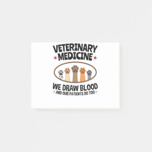 Post-it® Vet Tech Vétérinaire Dessin Funny Citation De Sa