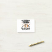 Post-it® Vet Tech Vétérinaire Fundy Dessiner la citation de (Sur un bureau)