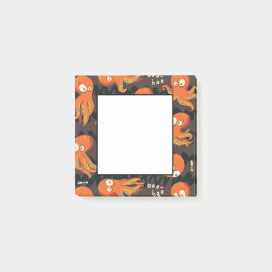 Post-it® Vêtements et décoration pour enfants Pieuvre Orang (Devant)