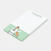 Post-it® Vétérinaire Femme avec de mignons animaux et votre (Incliné)