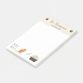 Post-it® Vétérinaire, Les Vêtements Et Les Mignons Chat Ora (Incliné)