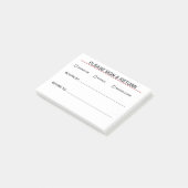Post-it® Veuillez signer et retourner (Incliné)