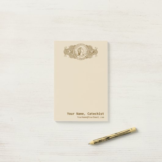 Post-it® Viator de Lyon le Catéchiste (LD 001) (Sur un bureau)