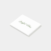 Post-it® Vibes joyeux Noël vert nom de famille (Incliné)