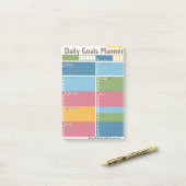 Post-it® Vibrant Daily Goal Planner Publier les notes (Sur un bureau)