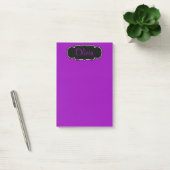 Post-it® Vibrant, Gras Fuchsia Purple Personnalisé (Bureau)